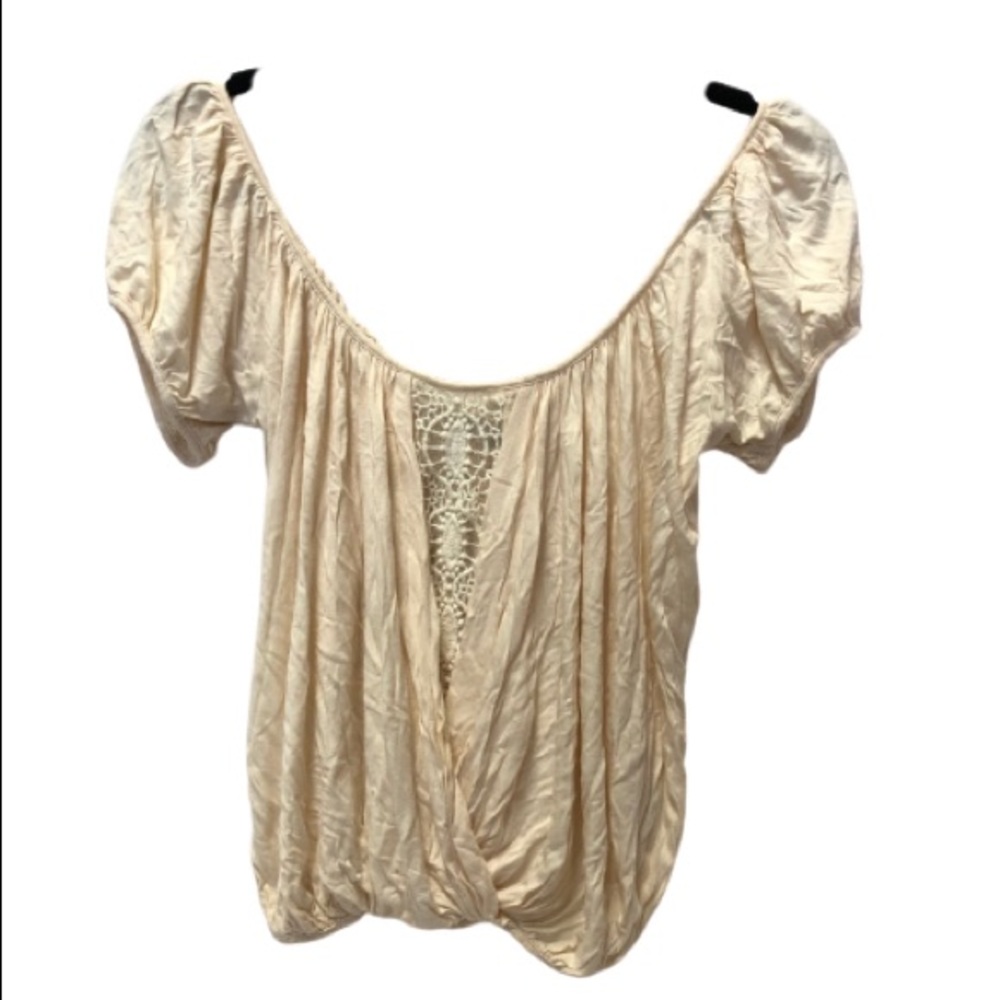 FREE PEOPLE | BOHO  FLOWY CROCHET CROP TOP | XS